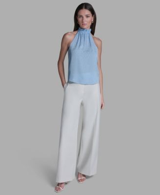 Women's Ruffle Halter Neck Top