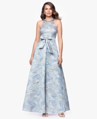 Women's Bow-Detail Brocade Gown