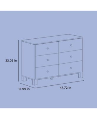 California 6-Drawer Double Dresser