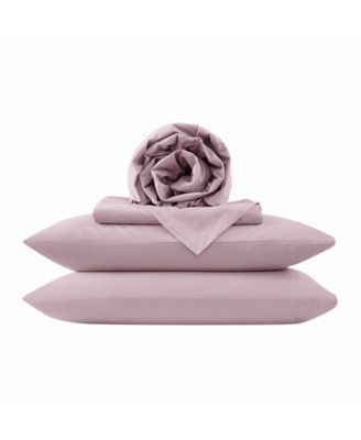 Dusted Denim CVC 200 Thread Count 4-Pc. Sheet Set, Queen