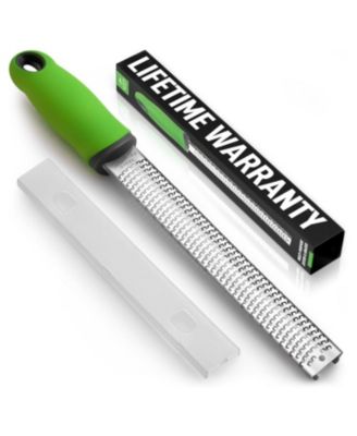 Zester Grater with Handle - Heavy Duty Cheese Grater & Vegetable Grater