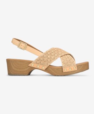 Women's Devynn X-Band Raffia Round Toe Sandals