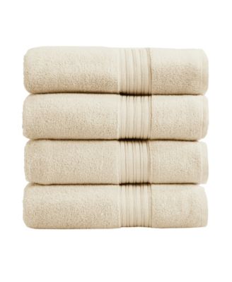 Quick-Drying Cotton 4-Piece Bath Towel Set, 54" x 27"