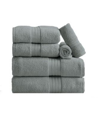 Quick-Drying Cotton 6-Piece Bath Towel Set,54x27x0.5 inches,26x16 inches