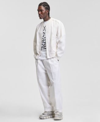 Men's Linen & Cotton Bomber Jacket