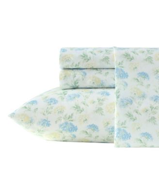 Printed Satin Edwina 4-Pc. Sheet Set, Queen