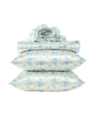 Printed Satin Edwina 4-Pc. Sheet Set, King