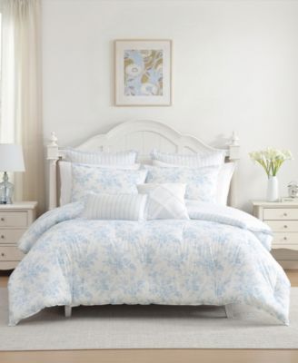 Annalise Floral Reversible 7-Pc. Comforter Set, Full/Queen