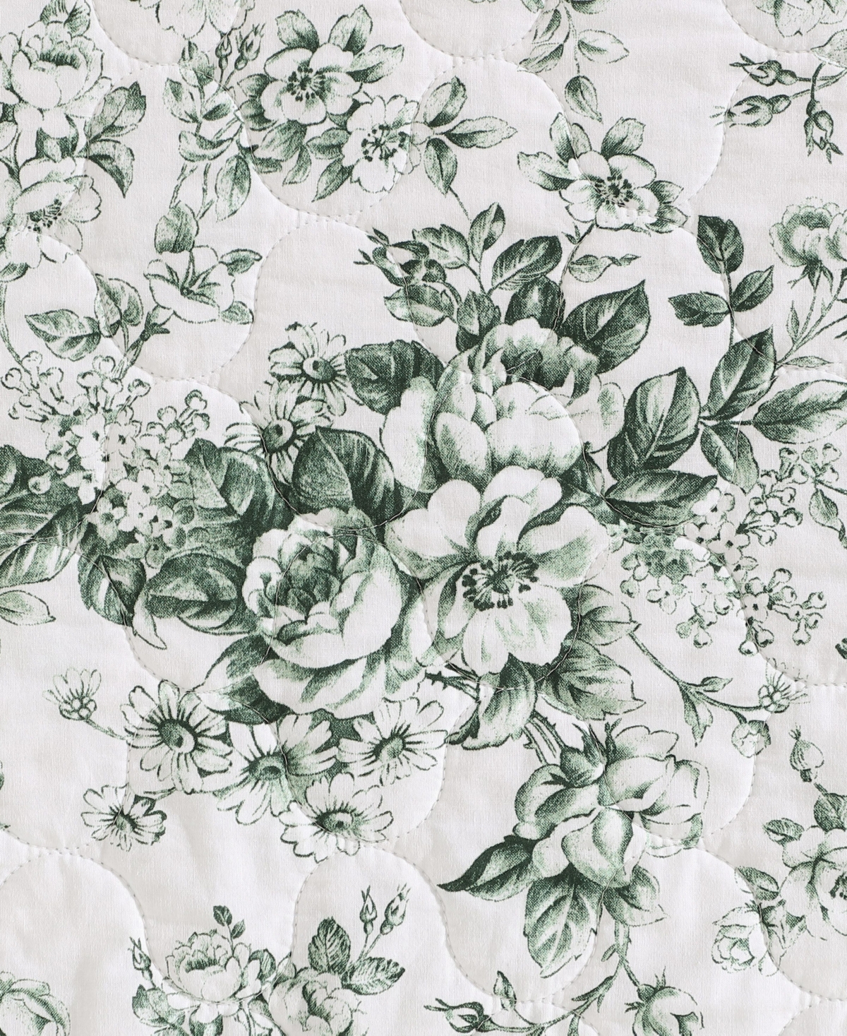 Laura Ashley Toile Delight Reversible -Pc. Quilt Set