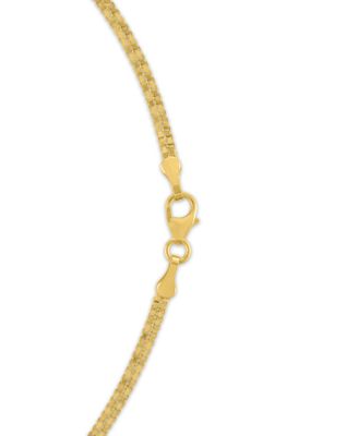 Diamond Cut Box Chain Necklace in 10k Gold