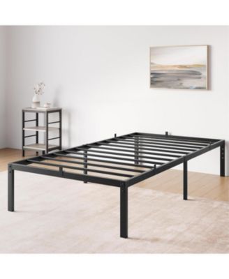 14 Inch Twin Bed Frame with Storage,Metal Platform Twin Bed Frame No Box Spring Needed Steel Slat Support Easy Assembly