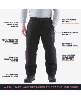 Men's Softshell Pants - Insulated, Water-Repellent, Wind-Tight Workwear
