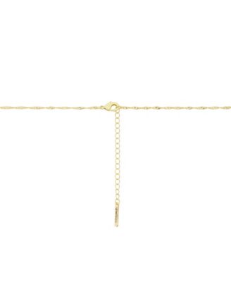 Cubic Zirconia and Semi Precious Stone Floral Cluster Charm Pendant Necklace