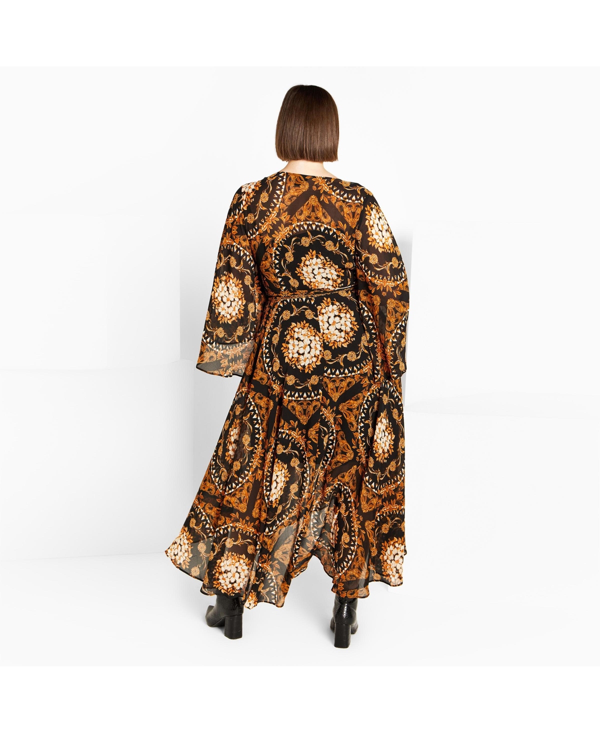 City Chic Women's Freya Placement Maxi Dress