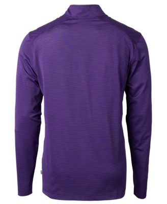 Cutter Buck Virtue Eco Pique Micro Stripe Recycled Mens Quarter Zip Jacket