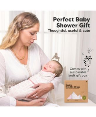 3pk Soothe Baby Swaddle, Organic Baby Swaddle Sleep Sacks, Newborn, Infant Swaddle Sack