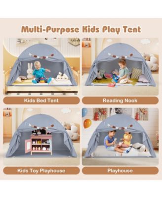 Indoor Bed Canopy Tent for Kids with 2 Windows