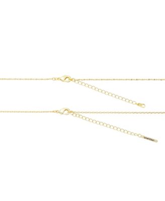 Cubic Zirconia Infinity Heart Pendant Layered Necklace with Earring Set