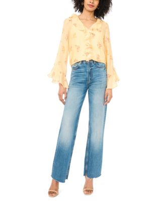 Women's Long-Sleeve Ruffle Top