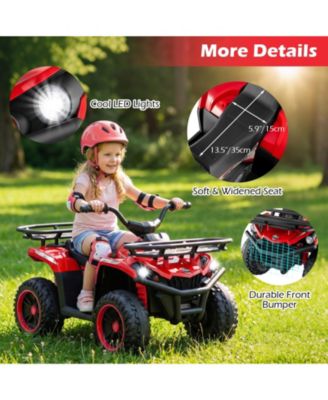 24V Electric Ride On Quad with LED Headlights-Red