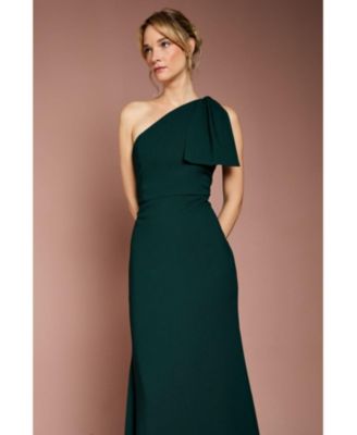 Women's Honoured Bow One Shoulder Maxi Dress