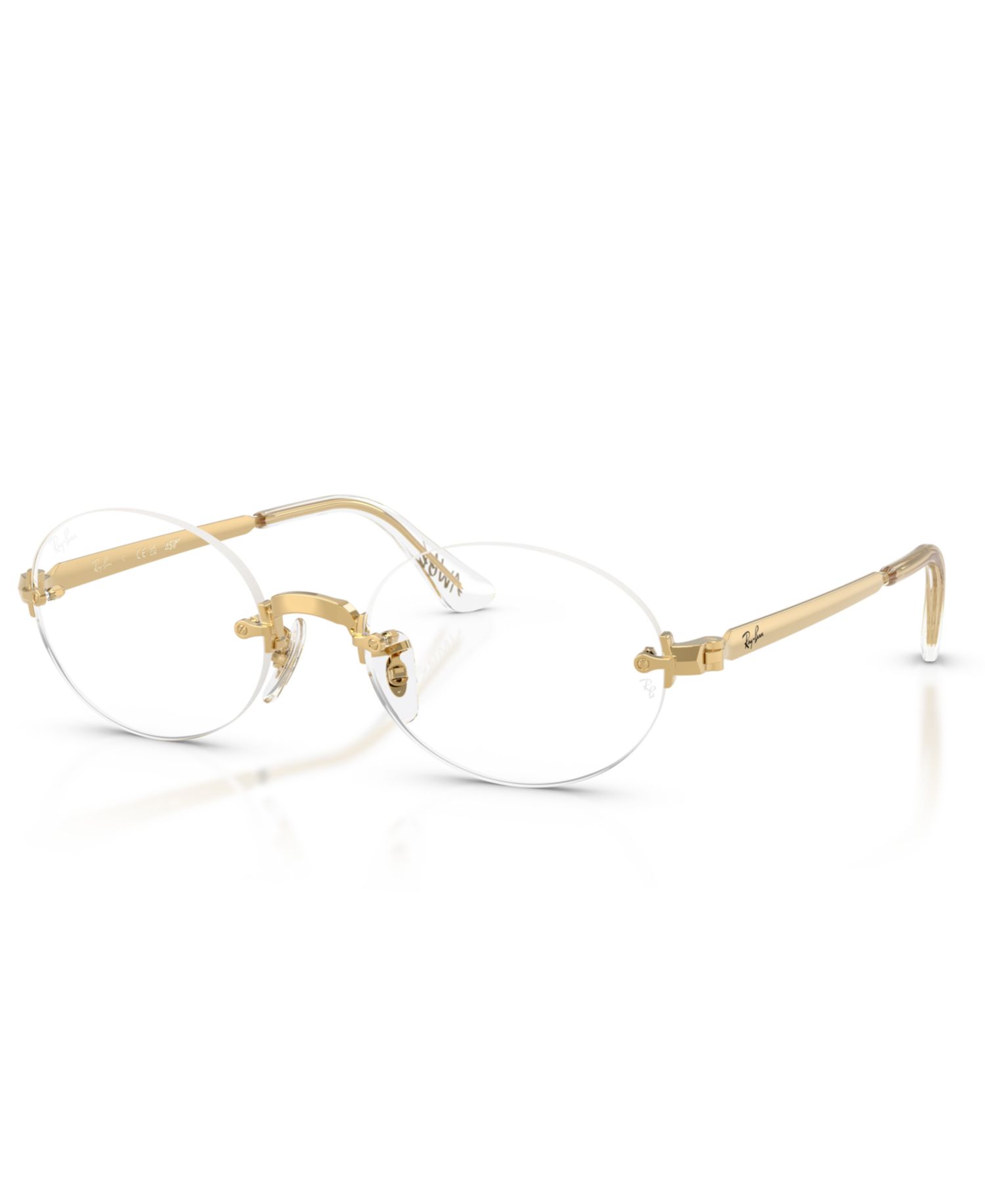 Unisex Oval Metal RB3929V Optics By A$AP Rocky Eyeglasses