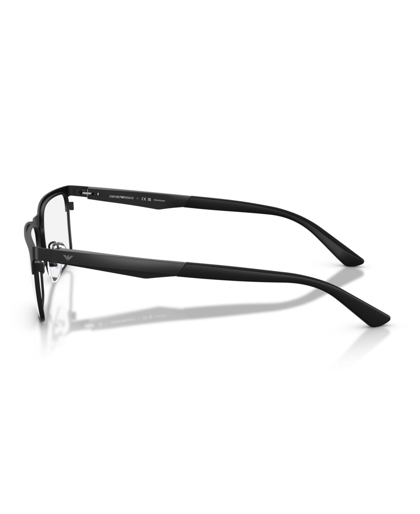 Мужские очки Emporio Armani Man Rectangle Metal EA1183 Eyeglasses, цвет: Матовый чёрный — фото 3