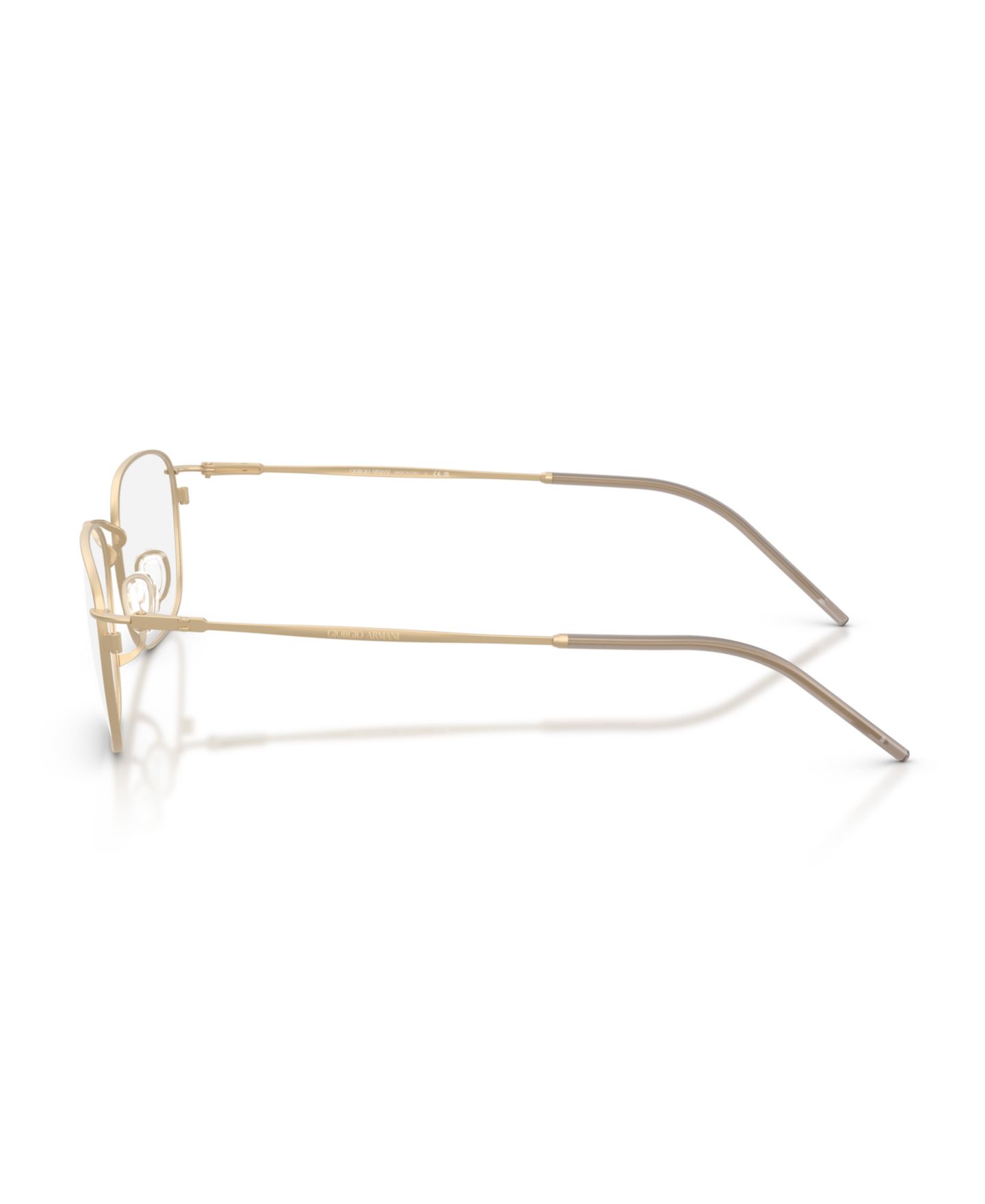 Мужские очки Giorgio Armani Man Pillow Metal AR5171 Eyeglasses, цвет: Матовый бледный золотой — фото 3