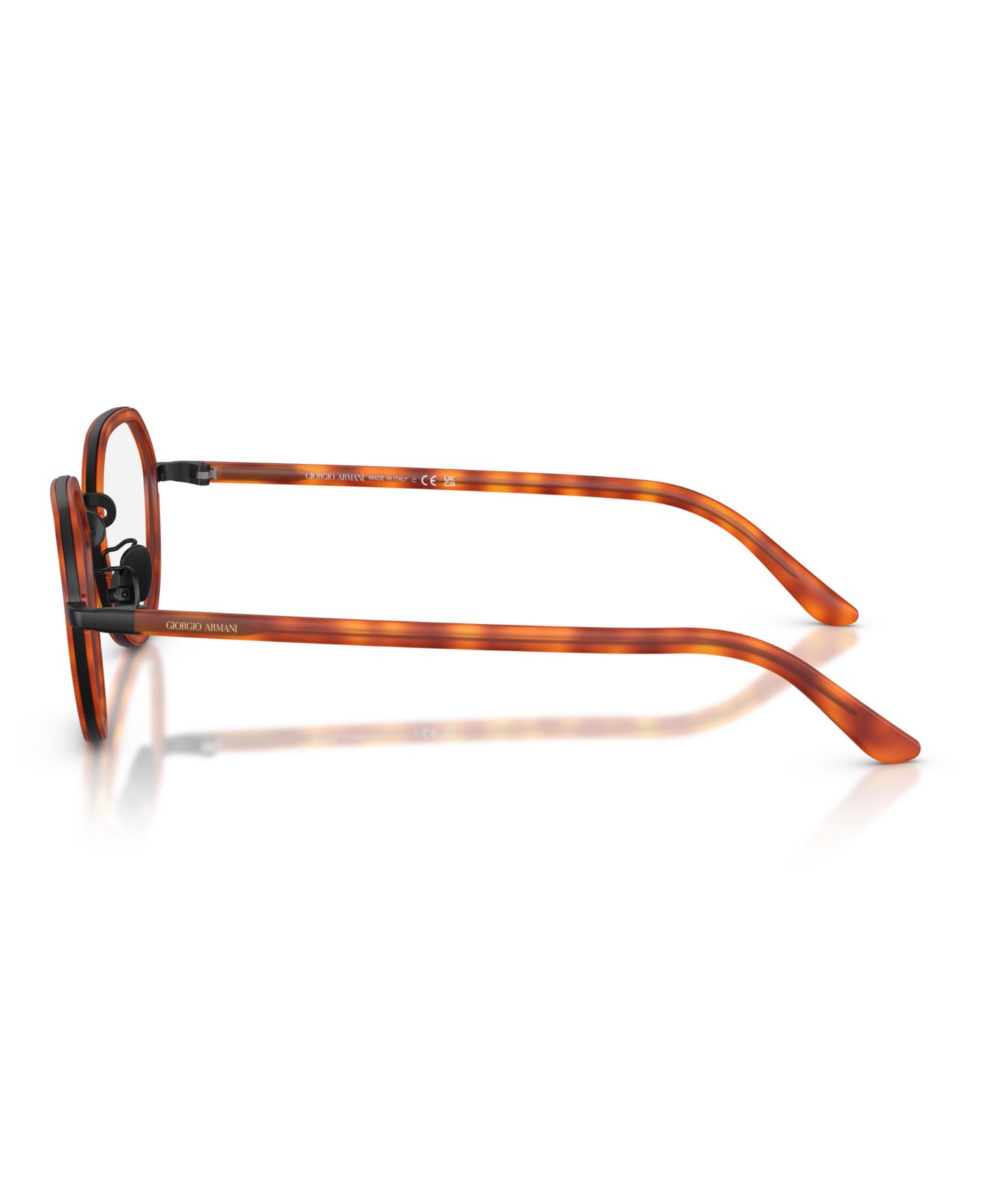 Мужские очки Giorgio Armani Man Round Metal AR5167 Eyeglasses, цвет: Коричневый — фото 3