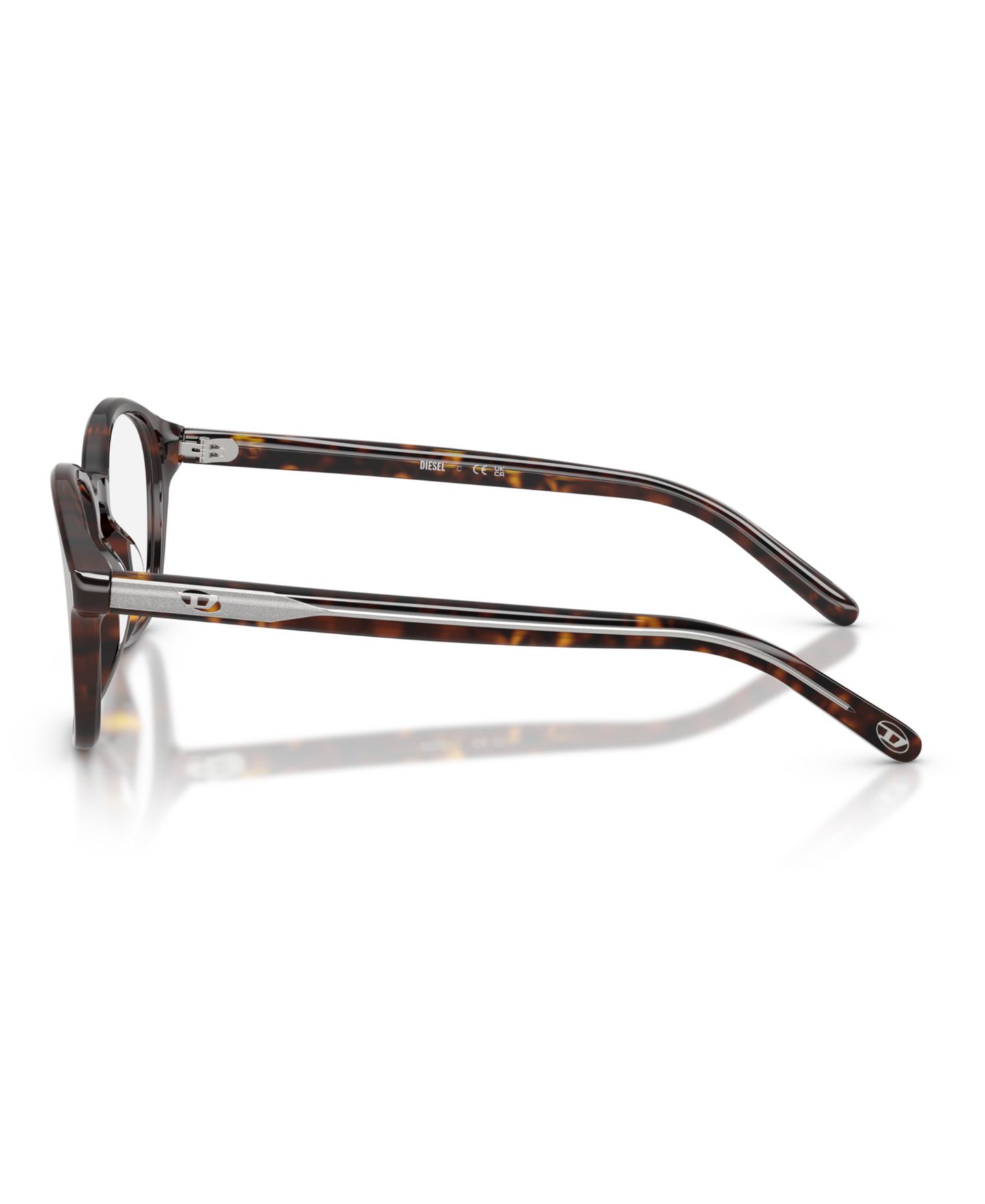 Очки Diesel Unisex Panthos Plastic DL4025U Eyeglasses, цвет: Гавана — фото 4