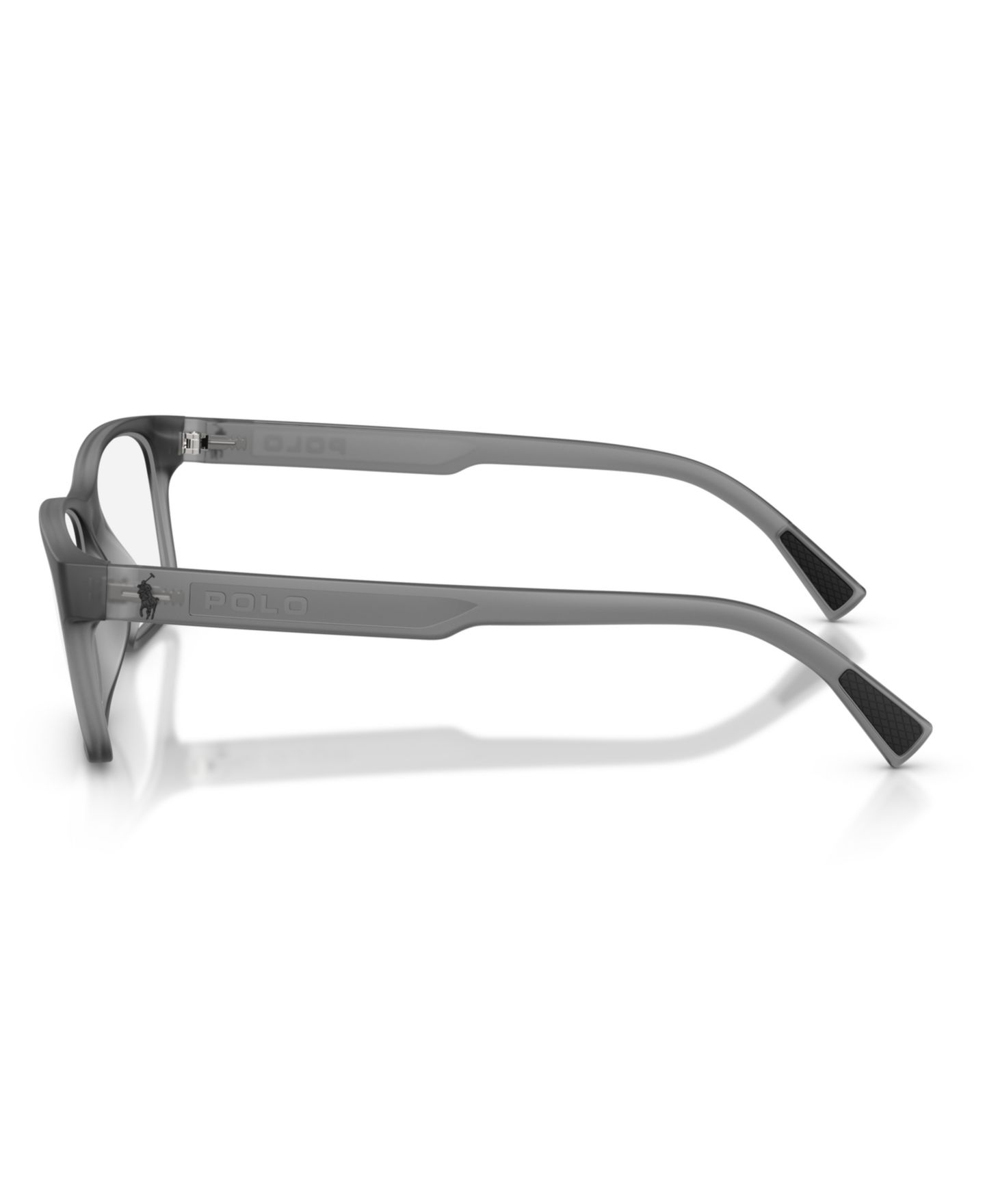Мужские очки Polo Ralph Lauren Man Rectangle Plastic PH2301U Eyeglasses, цвет: Матовый прозрачный серый — фото 3