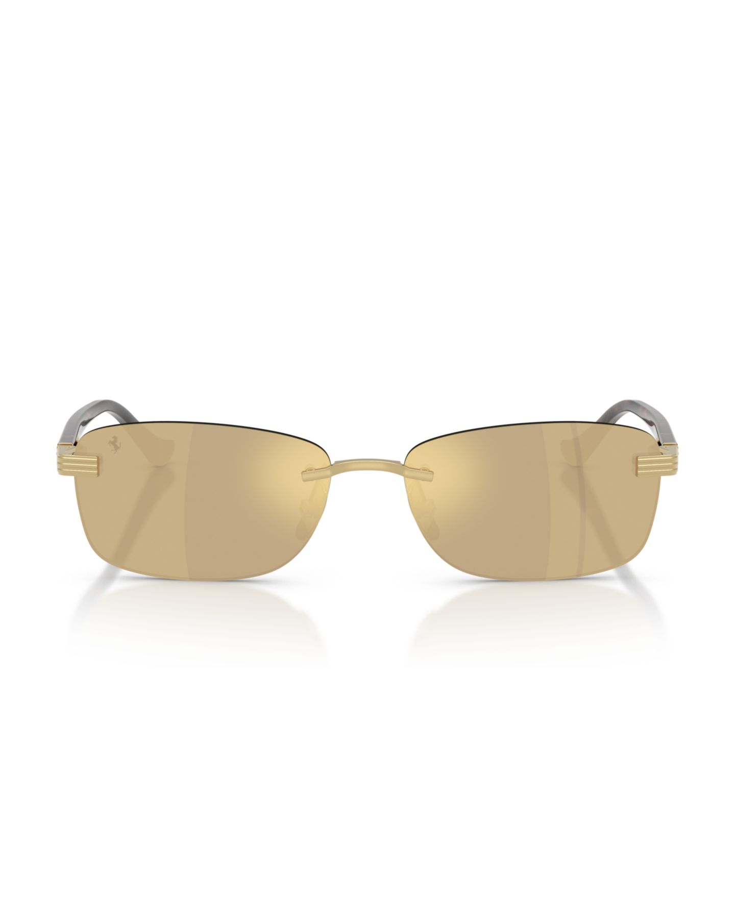 Очки Ferrari Unisex Pillow Titanium FH1029TD Eyeglasses, цвет: Золотой матовый — фото 4