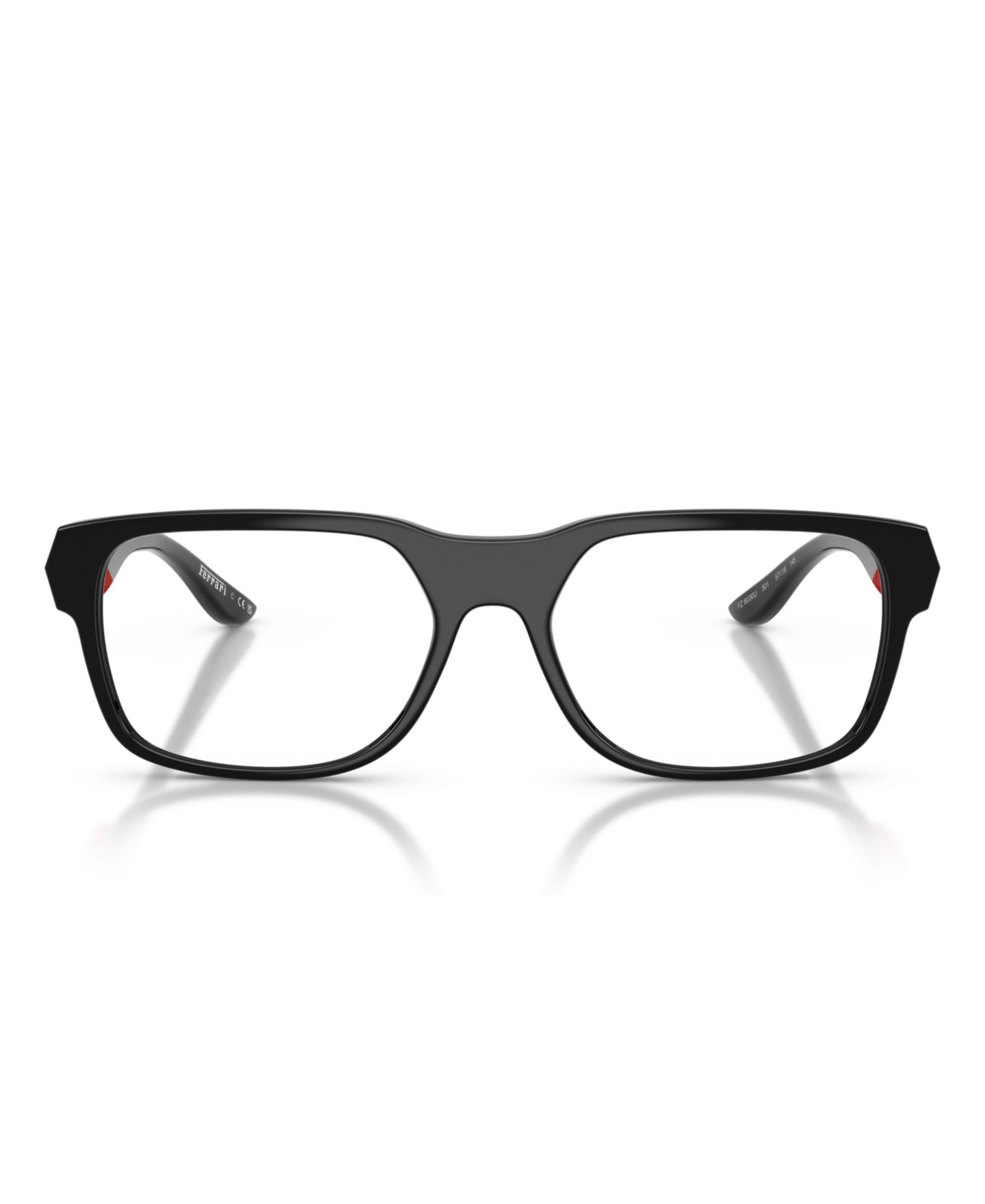 Мужские очки Scuderia Ferrari Man Irregular Plastic FZ8030U Eyeglasses, цвет: Чёрный блестящий — фото 5