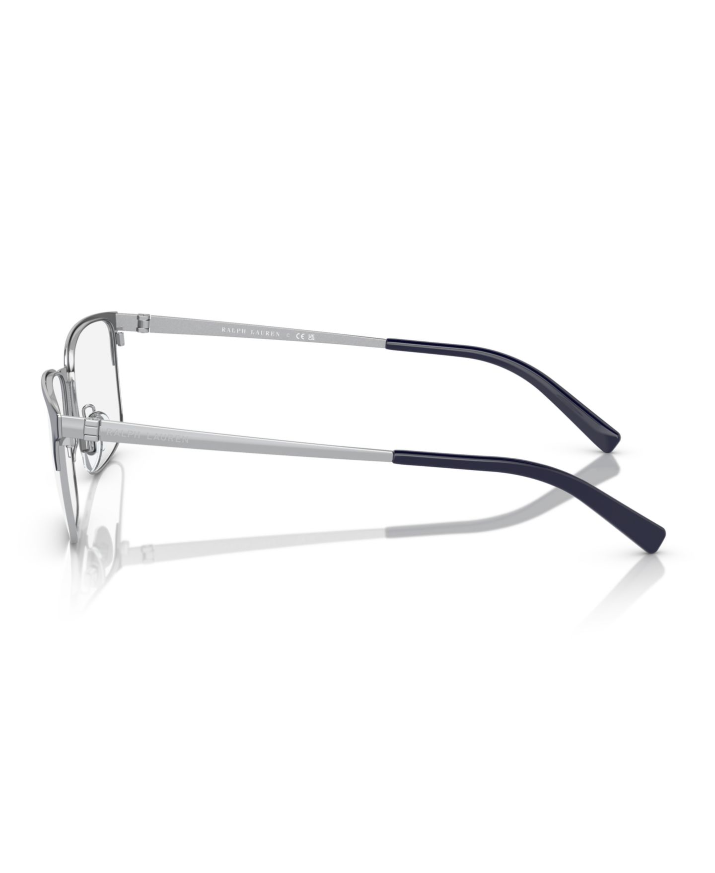 Мужские очки Ralph Lauren Man Rectangle Metal RL5119 Eyeglasses, цвет: Синий / Серебристый — фото 5