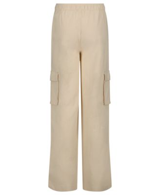 Girls' 7-16 High-Waist Buttoned Cargo Pants