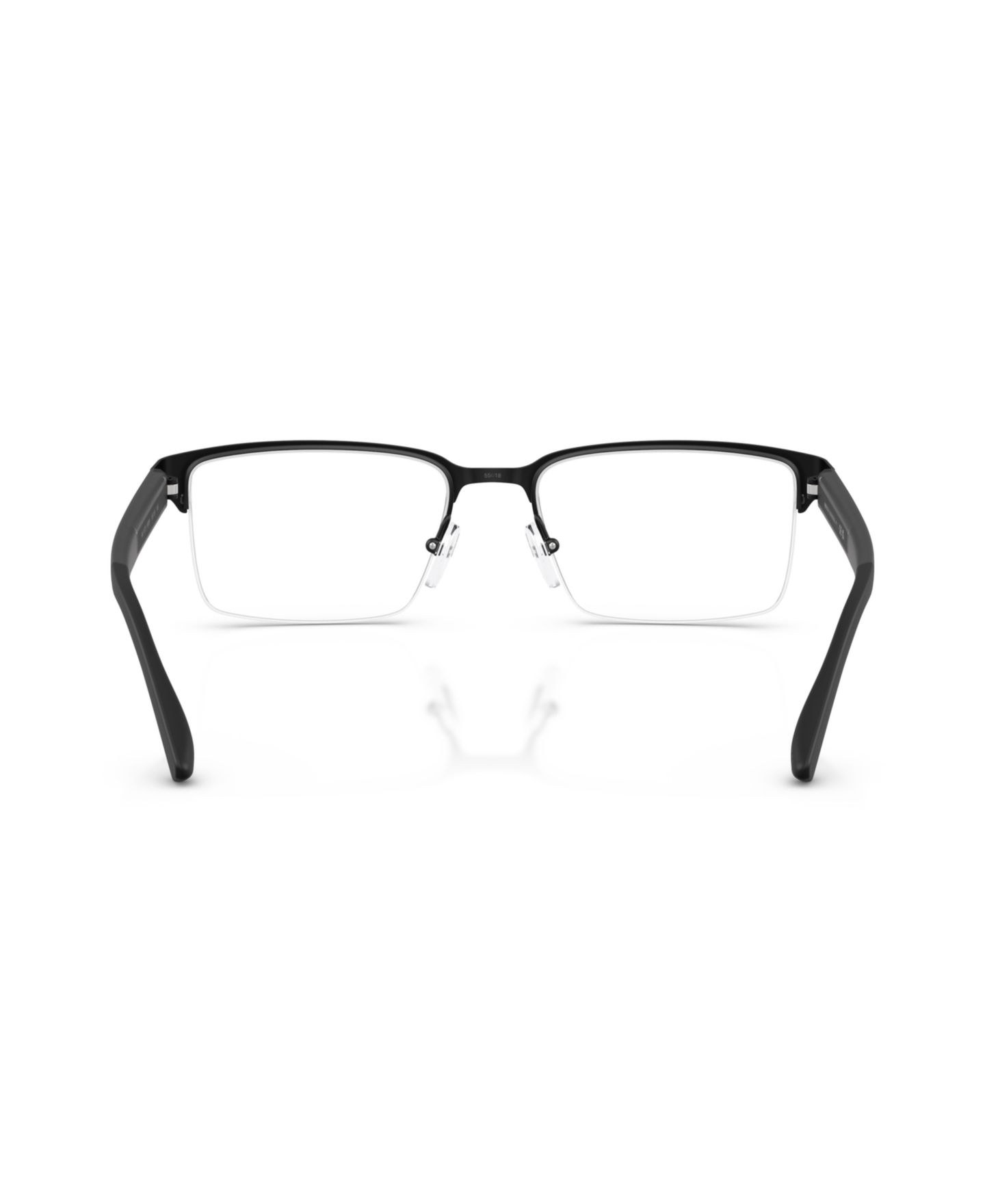 Мужские очки A|X Armani Exchange Armani Exchange Man Rectangle Metal AX1075 Eyeglasses, цвет: Матовый чёрный — фото 2
