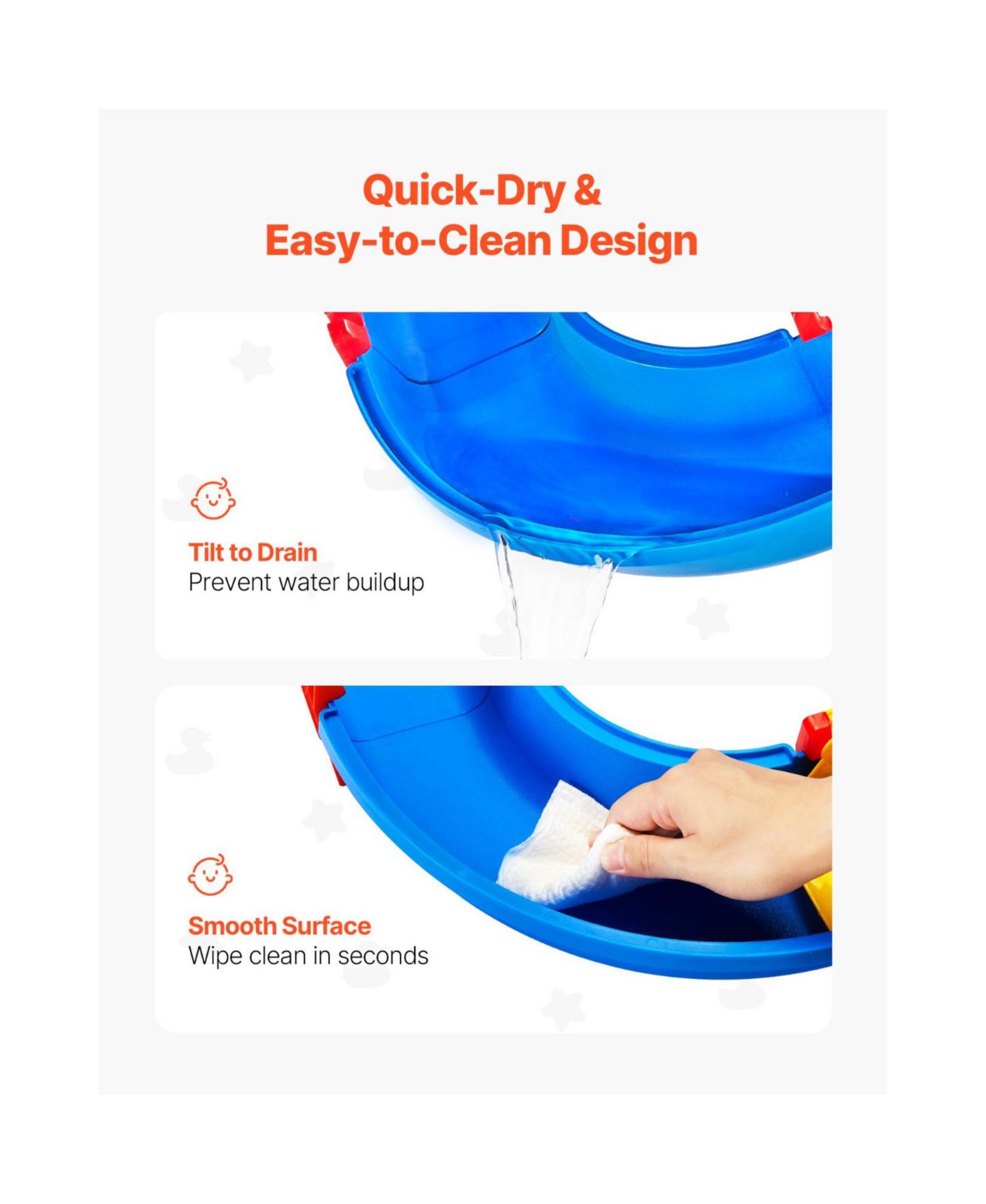 Детский игровой набор Slickblue Kids Waterway Playset with 39 Accessories for Outdoor Fun, цвет: Синий — фото 5