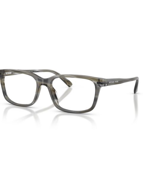 Мужские очки Michael Kors Man Square Plastic MK4188U Seal Harbor Eyeglasses, цвет: Угольный