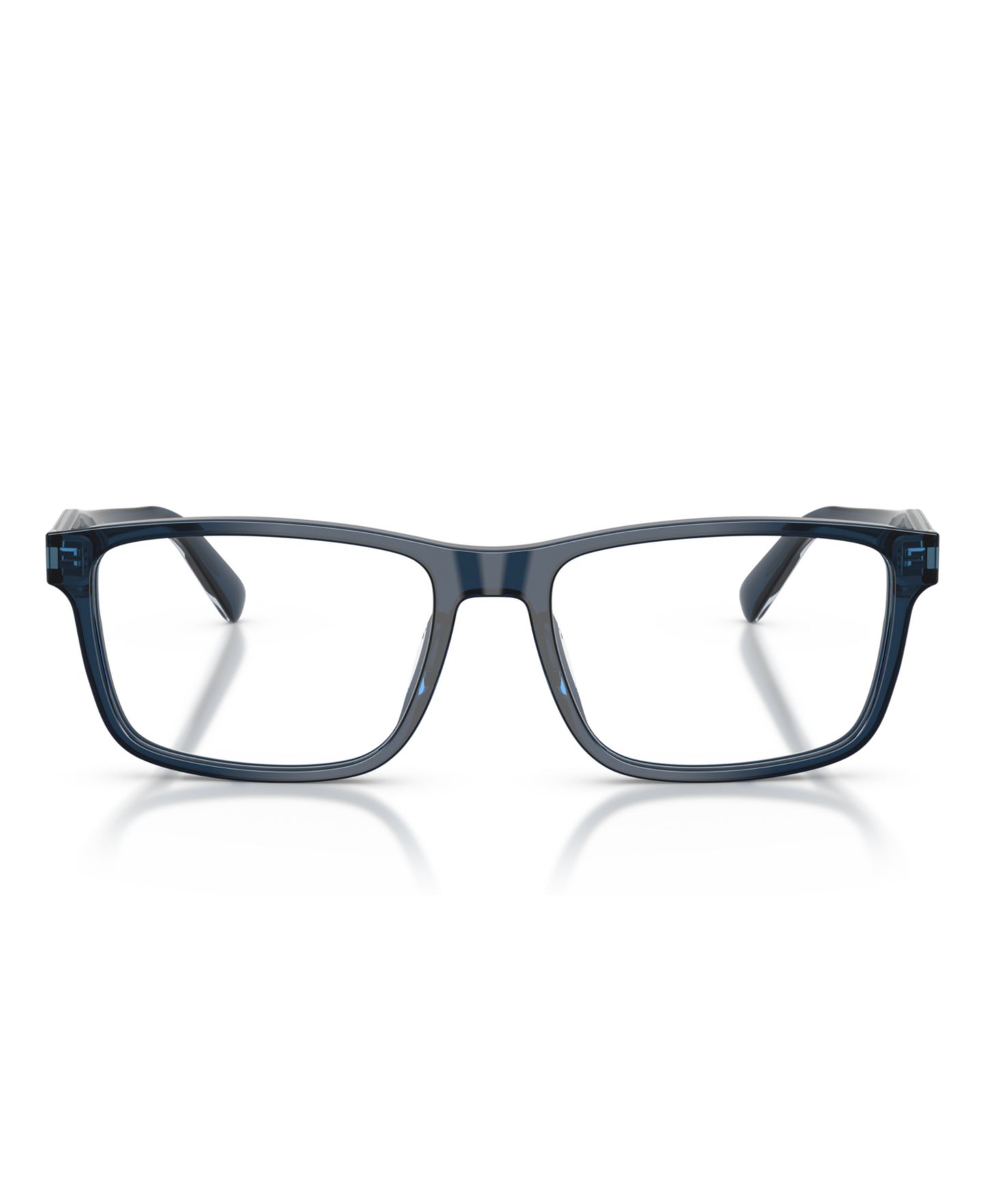 Мужские очки COACH Man Rectangle Plastic HC6292U Eyeglasses, цвет: Прозрачный тёмный синий — фото 4