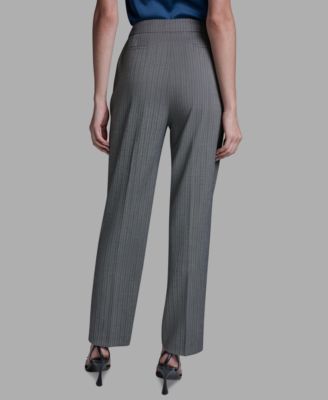Women's High-Rise Pinstripe Wide-Leg Pants