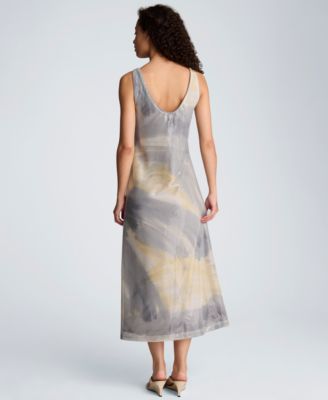 Women's Scoop Neck Long Dress