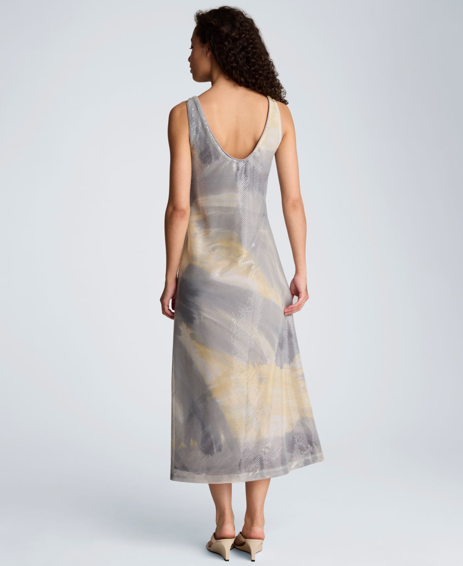 Women's Scoop Neck Long Dress