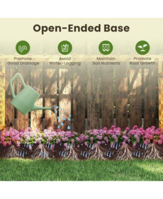 Outdoor 45 Inch Wooden Raised Planter Bed with Trellis