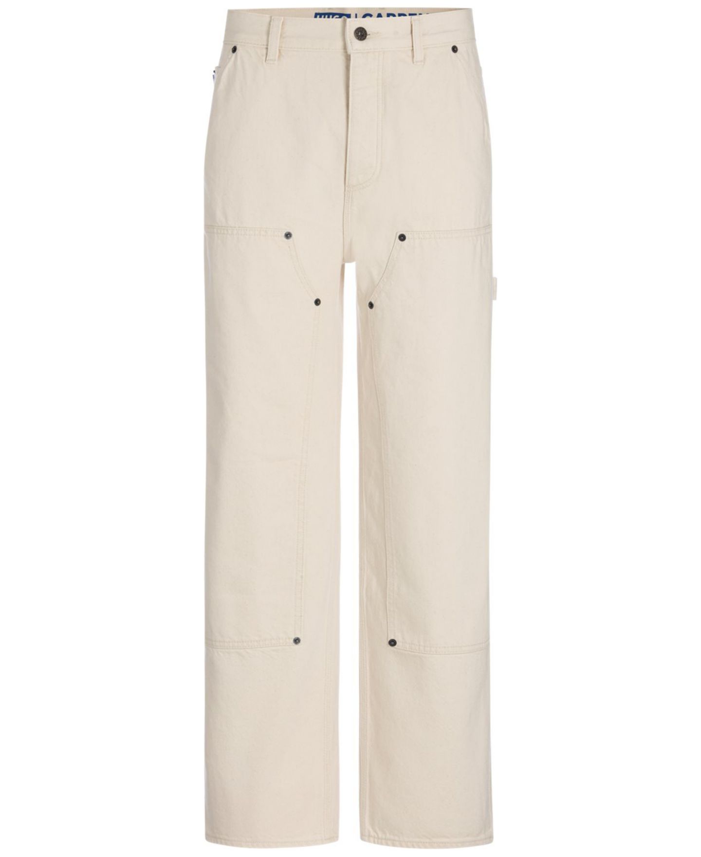Мужские брюки Hugo Boss Regular-Fit Carpenter, цвет: Белый — фото 1