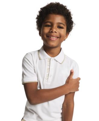 Boys' 2T-7 Logo Polo Shirt and Twill Shorts, 2-Piece Set