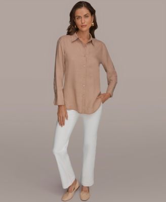 Women's Button-Down Linen Shirt