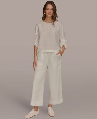 Women's Crewneck Dolman-Sleeve Blouse