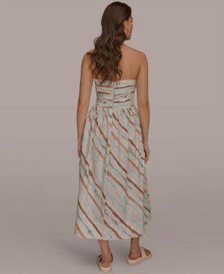 Women's Strapless Midi Dress