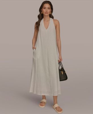Women's V-Neck Midi Dress