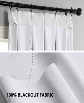 French Pleat Signature Velvet Blackout Curtain